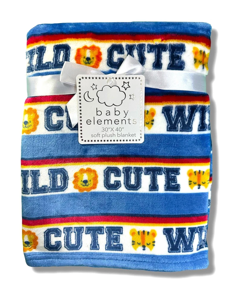 MANTA PELUCHE - BABY ELEMENTS NIÑOS 253 - AZUL SALVAJE LINDO - CUNA BEBÉ NIÑO Foto 1 de 1