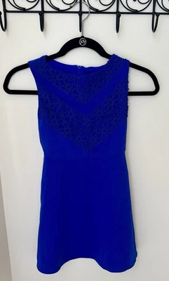 Beautiful Cobalt Blue Girl’s Dress - Size 7 - Image 1 of 4