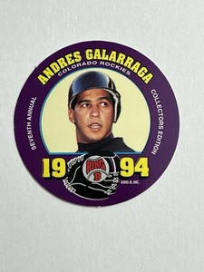 1994 King B Discs #16 Andres Galarraga Collectors Edition - Picture 1 of 2