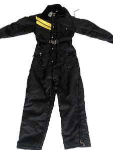 Traje de moto de nieve negro para paredes juveniles talla cintura 30” ideal traje de trabajo de invierno - Imagen 1 de 2