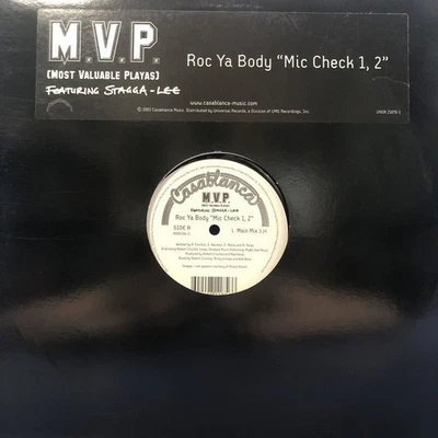 G 12 pulgadas M.V.P. feat Stagga Lee Roc Ya Body 'Mic Check 1,2' LP disco... - Imagen 1 de 3