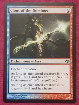 Magic The Gathering EVENTIDE CLOUT OF THE DOMINUS blue/red card MTG - Image 1 of 2