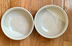Noritake Stoneware 8672 Tawny Beige Bowls Coupe Set Of 2 Made In Japan 6.5" Dia - Picture 1 of 8