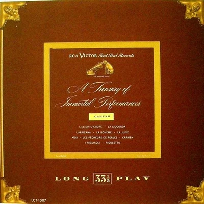 Enrico Caruso, A Treasury Of Immortal Performances, (LP, Comp, Mono, RP), VG+, 3 - Image 1 of 4