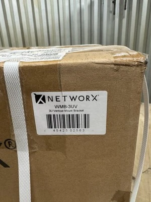 Networx 3U Vertical 19 Inch Wall Mount Server Bracket WMB-3UV Black (qty 4) - Image 1 of 4