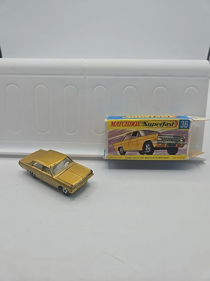 Vintage Matchbox SuperFast No.36 OPEL DIPLOMAT W/ original Box -D1 - Image 1 of 4