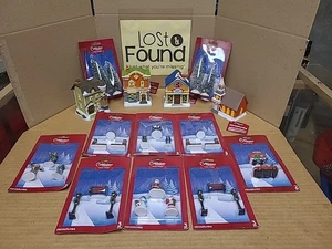 Lotto (14) Angoli di Ciottoli Miniature Natalizie Villaggio Invernale Set e Case - Foto 1 di 13