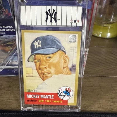 2021 Topps 70º Aniversário Mickey Mantle #5 Reimpressão Ouro 23/50 Yankees 🔥 - Imagem 1 de 4