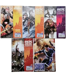 Lote de 5 cómics Marvel SIEGE INCRUSTADOS 2-4 MIGHTY AVENGERS #36 NUEVOS SIN LEER  - Imagen 1 de 4