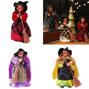 Retro Halloween Witch Decoration Plastic Statue For Bar Party Indoor Outdoors - Picture 1 of 14