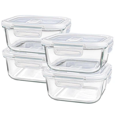 Sandwich Containers/Box for Lunch 24 oz Freezer Safe Borosilicate Glass Food - Image 1 of 4