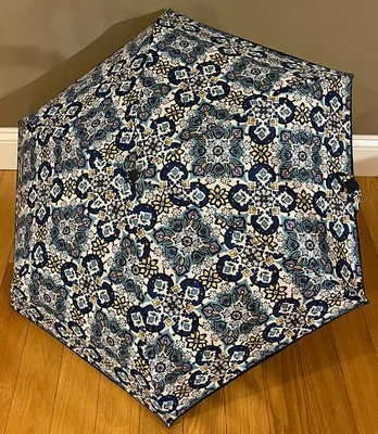 Vera Bradley Umbrella Lisbon Medallion Cool Floral Automatic 15384-15903 NWT - Image 1 of 4