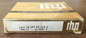 RHP BEARING # 6214 TB EP7 VY O/DT R8/15 82 Bore T - Picture 1 of 3