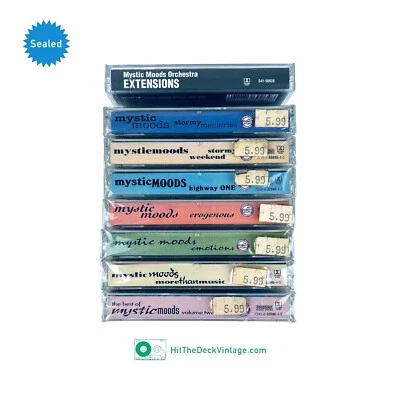 8 SEALED Mystic Moods Orchestra Cassette Tapes Stormy Erogenous Emotions Highway - Image 1 of 3