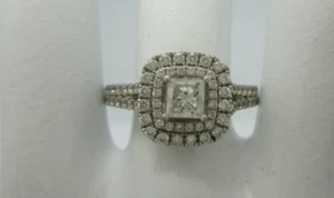 LOVE VERA WANG 14K WHITE GOLD DIAMOND  ENGAGEMENT RING C/S .40CT.  1.13TDW 5.3G - Picture 1 of 11