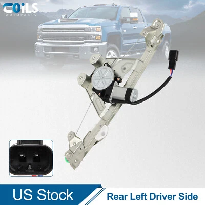 Regulador de janela lateral traseiro com motor Saturn L200 Sedan 2001-2003 driver - Imagem 1 de 4