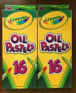 2 Packs Crayola Oil Pastels Kids Art Crafts Supplies 16 ct Each (32 Total) *NEW* - Picture 1 of 2