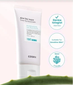 COSRX Aloe 54.2 Soothing Aqua Tone-Up Sunscreen SPF50+ PA++++ 50ml -U.S. Seller - Picture 1 of 3