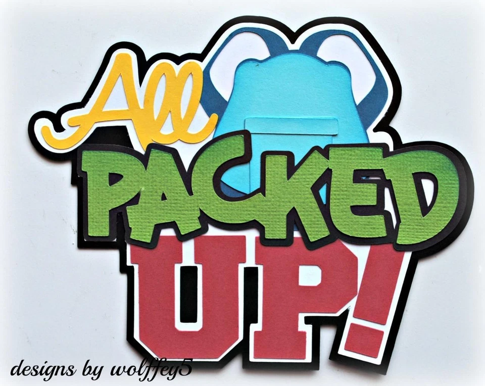 CRAFTECAFE ESCUELA NIÑO TÍTULO papel prehecho piezas álbum de recortes troquelado pieza página Foto 1 de 1