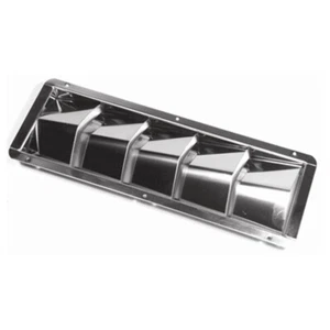 Marpac 7-0092 Vent 5 Louvered Stainless Steel 4-5/16"x12-5/8" Inboard Engine Bil - Bild 1 von 1