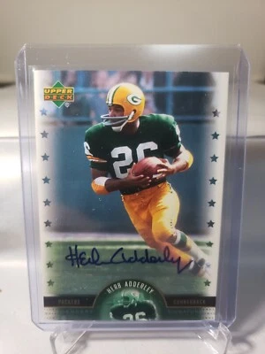 2005 UPPER DECK NFL FOOTBALL LEGENDS AUTOGRAPH HERB ADDERLEY NO. LS-HA  - Image 1 of 2