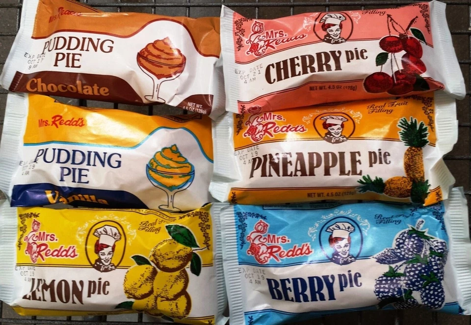 Mrs. Redd's Glazed Pudding or Real Fruit Filling Pies ( 3 Pack ) ~ Pick One