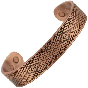 Copper Magnetic Bracelet/Bangle Celtic Design 6 Magnets Health Rare Earth NdFeB - Bild 1 von 9