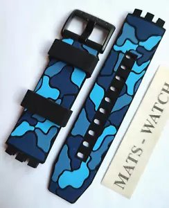 SWATCH+BAND SILIKON+BIG BOLD CHRONO+ASB02B408 ESCAPEOCEAN+19mm+NEU/NEW - Bild 1 von 2
