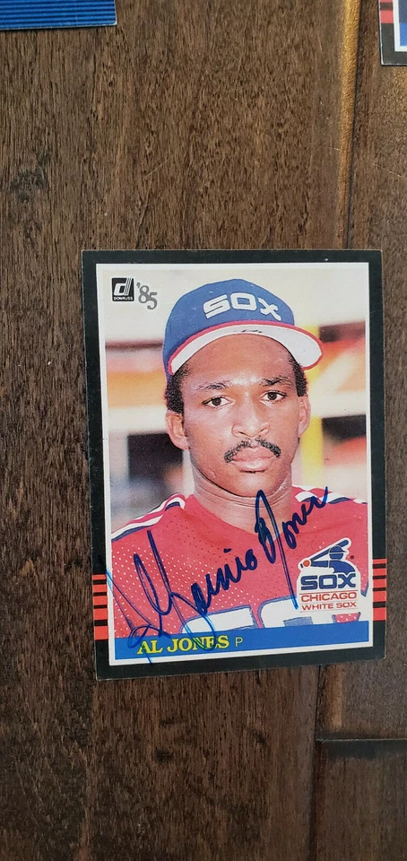 1985 DONRUSS SIGNED AUTO ROOKIE CARD AL ALFORNIA JONES CHICAGO WHITE SOX # 404 - Image 1 of 1