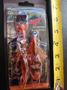 Chatter Shrimp Gold Coast Series Fishing Lures 2 Pack Weedless Redfish And Trout - Picture 1 of 3
