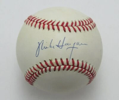 Mike Hargrove Autografiado Rawlings OAL Béisbol Cleveland Indians Foto 1 de 2