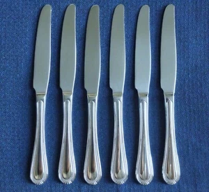 New Oneida COUNTESS Glossy Set of 6 Dinner Knives Stainless Flatware - Picture 1 of 2