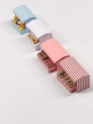 N gauge market stalls x4 Scented candle's, cakes, bread & cheese job lot new - Image 1 of 4