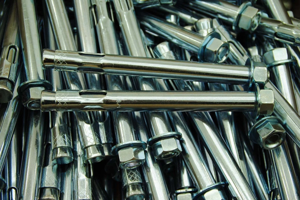 (10) Anclajes de manguito de hormigón 5/8 x 6 incluye tuercas y arandelas pernos de expansión Foto 1 de 1