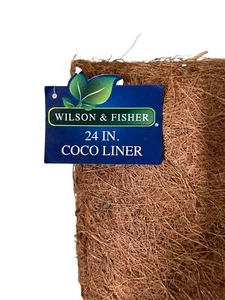 COCO 24”X8X6 WINDOW BOX BASKET PLANTER Liner Natural Organic-Wilson & Fisher NWT - Picture 1 of 6