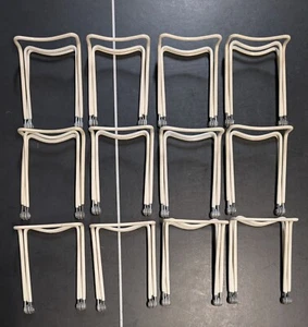 vintage antique Hinged Easel Display Stand White Large Photo Folding Adjustable - Picture 1 of 7