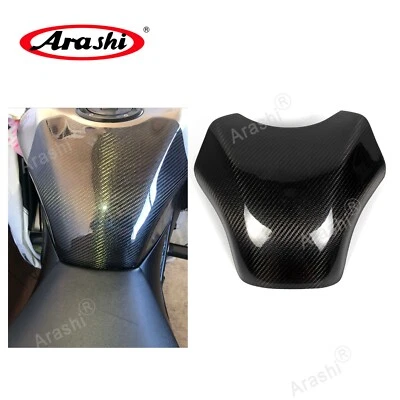 Carbon Fiber Gas Tank Cover Protector Fit Kawasaki Ninja ZX-10R 2004 2005 ZX10R - Image 1 of 4