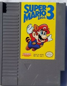 Super Mario Bros. 3 - Nintendo NES Game Authentic Cartridge Only
