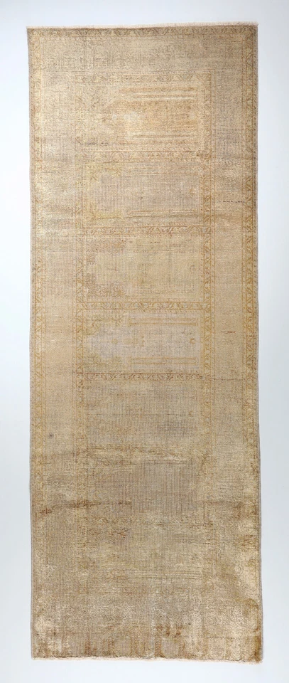 Alfombra 7'4x2'8, alfombras turcas, corredor de colección, alfombra para pasillo, alfombra de corredor de seda antigua Foto 1 de 4