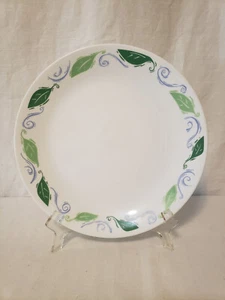 Corelle Dinner Plate SPEARMINT Green Leaves Blue Vines 10 1/4" - Picture 1 of 5