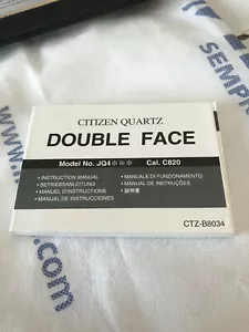 Citizen Double Face C820 Vintage Booklet Istruzioni NUOVE - Foto 1 di 3