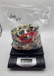 5lb BULK SCRAP LOT OF JEWELRY-ALL PIECES, PARTS, JUNK, CRAFT Bag#6 *READ - Picture 1 of 10