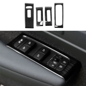 For Volvo XC40 2019-2022 Black steel Glass Window Lifting Lock Button Panel Trim - Picture 1 of 7