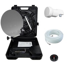 HD Camping Mobile SAT Anlage ✔ Kabel ✔ LNB ✔ HDTV ✔ Koffer ✔ Digital ✔ Spiegel