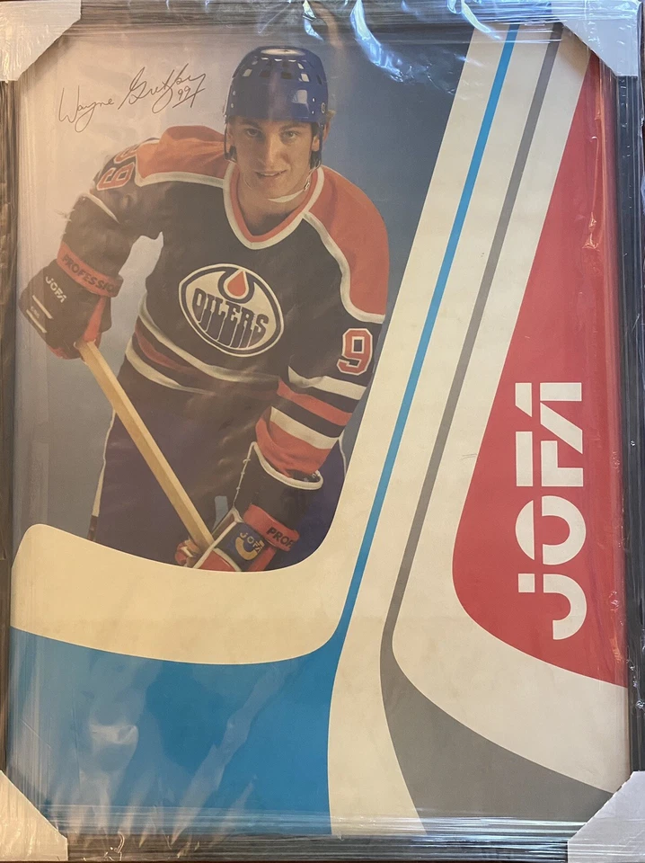 1981-82 Wayne Gretzky Original Promotional Jofa Hockey Framed Poster - Image 1 of 4
