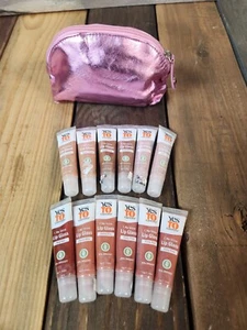 12 Yes to Carrots C Me Shine Lip Gloss Nude Cocoa Rose Pink Kiss Red NEW +BAG - Picture 1 of 2