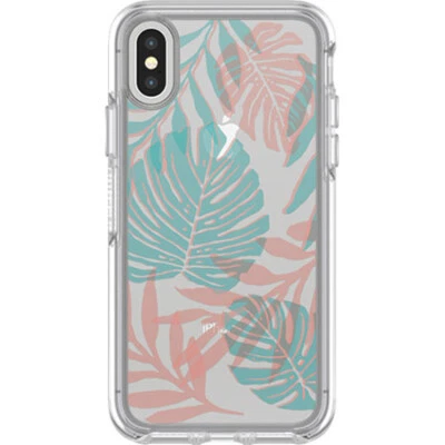 NEW OtterBox Symmetry Series Clear Graphics Case for iPhone X & Xs - Easy Breezy - Image 1 of 2