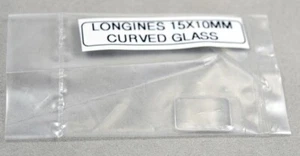 New Longines Watch 15 x 10 mm Curved Glass-Crystal part - Picture 1 of 1