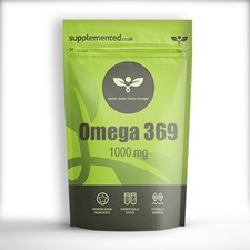 Omega 3 6 9 1000mg 180 Capsules FISH OIL HIGH STRENGTH EPA DHA