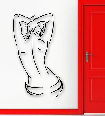 Pegatinas de Pared Vinilo Calcomanía Caliente Sexy Chica Desnuda Trasera Pared Decoración Mural (ig062) Foto 1 de 3